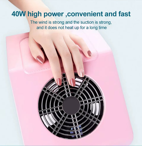Ventilador Extractor de Polvo para Manicura